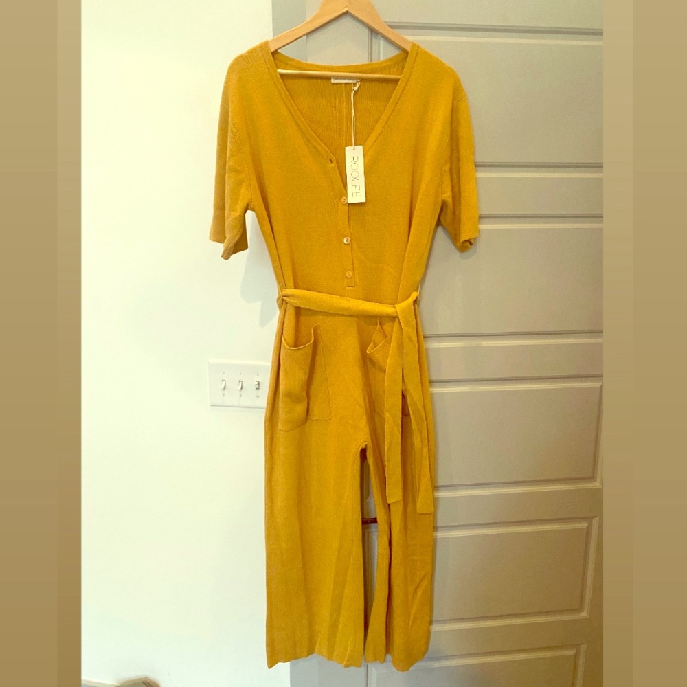 Roolee Gold knit Jumpsuit - New with tags